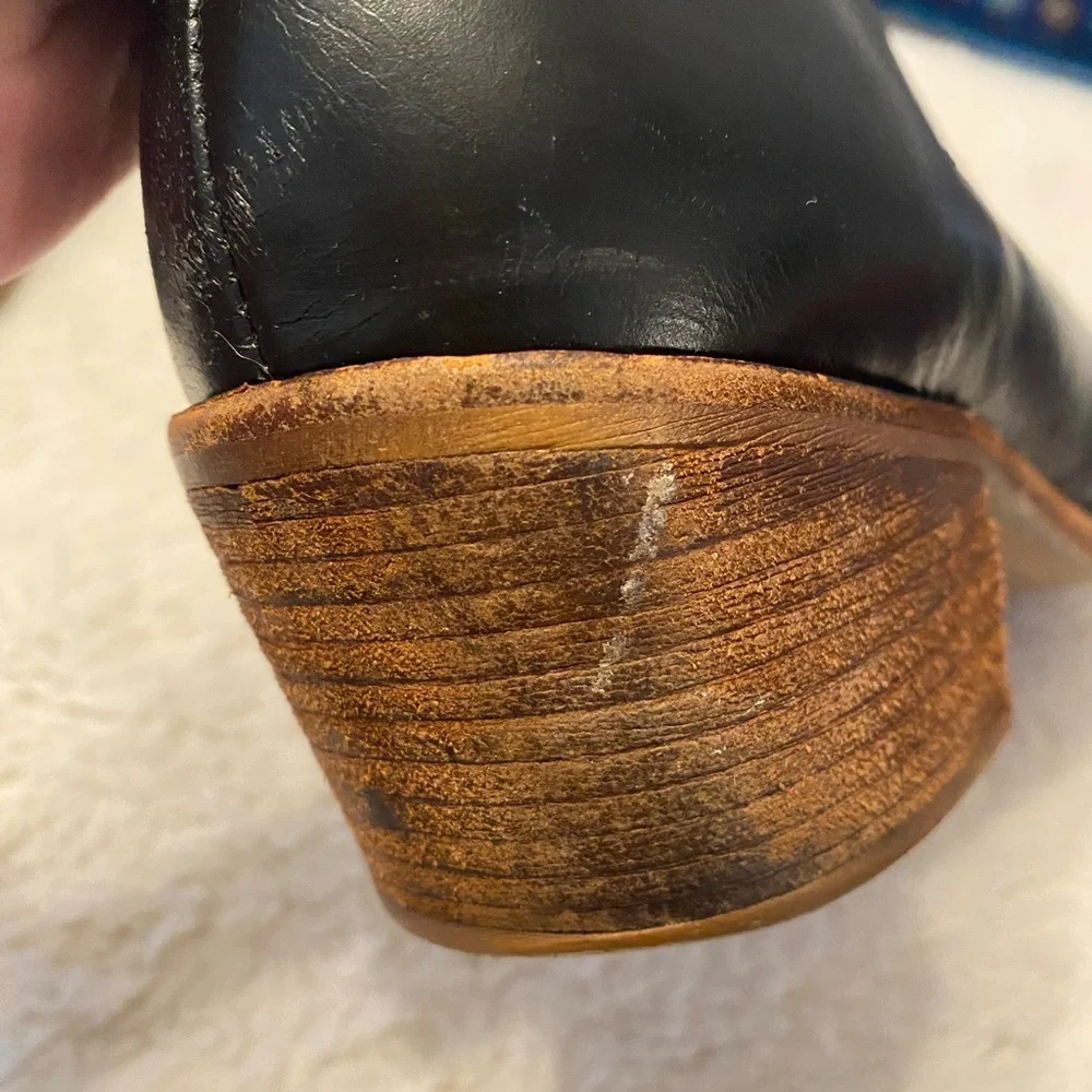 Madewell Black Leather Ankle Booties